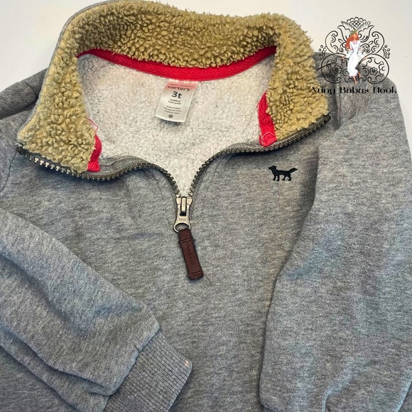 Carter’s 3T GRAY Pullover Sweat Shirt PRELOVED - Picture 1 of 7